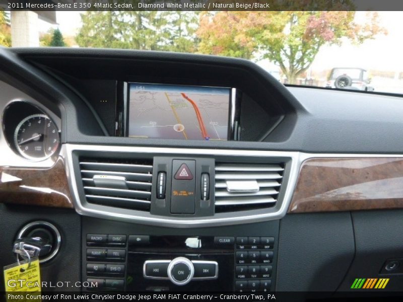 Diamond White Metallic / Natural Beige/Black 2011 Mercedes-Benz E 350 4Matic Sedan