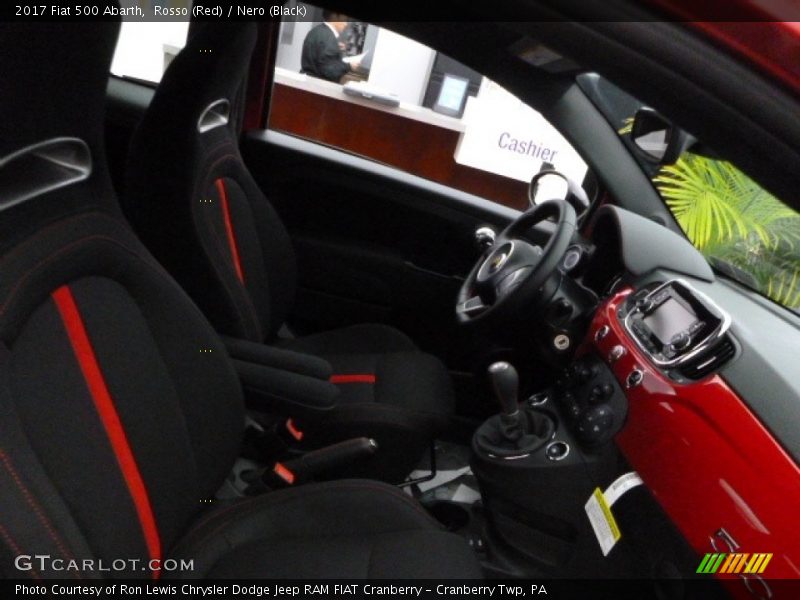  2017 500 Abarth Nero (Black) Interior