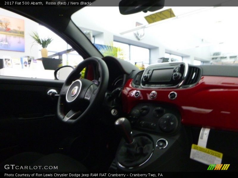 Rosso (Red) / Nero (Black) 2017 Fiat 500 Abarth