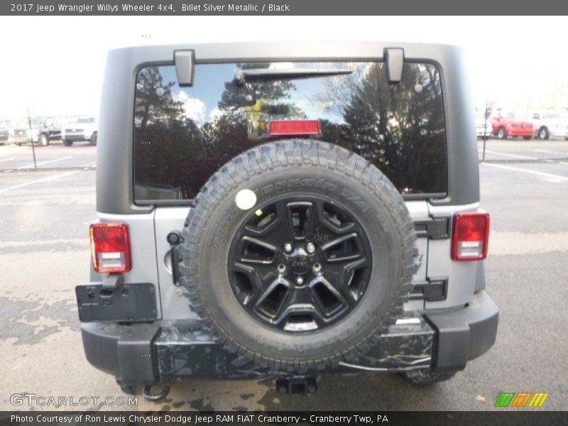 Billet Silver Metallic / Black 2017 Jeep Wrangler Willys Wheeler 4x4