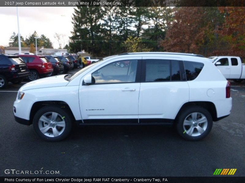 Bright White / Dark Slate Gray 2017 Jeep Compass Latitude 4x4