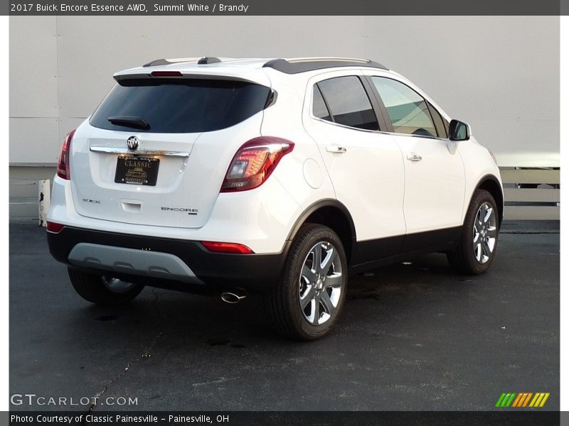 Summit White / Brandy 2017 Buick Encore Essence AWD