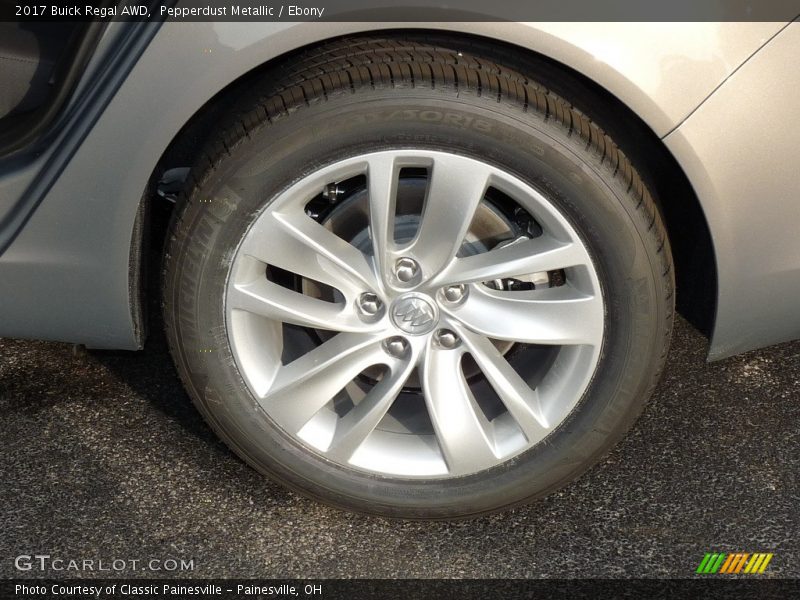 Pepperdust Metallic / Ebony 2017 Buick Regal AWD