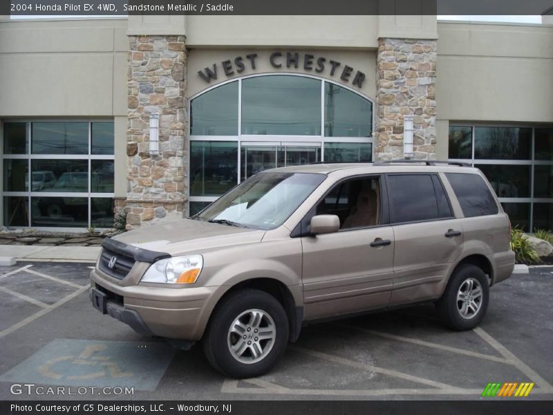 Sandstone Metallic / Saddle 2004 Honda Pilot EX 4WD