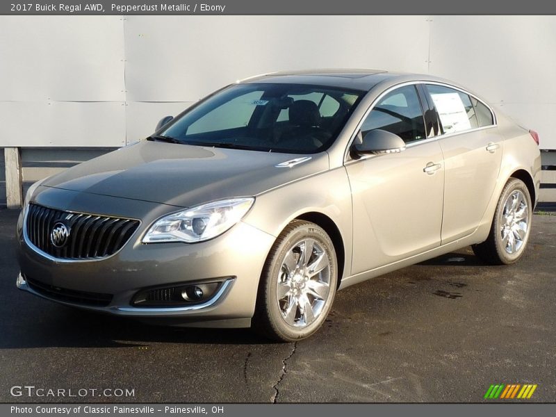 Pepperdust Metallic / Ebony 2017 Buick Regal AWD