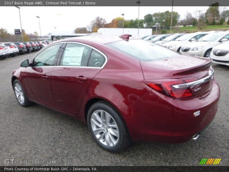 Crimson Red Tintcoat / Ebony 2017 Buick Regal AWD