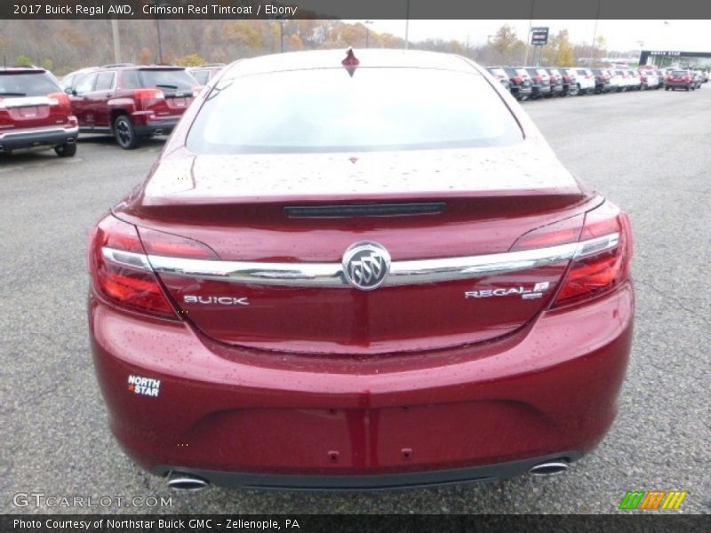 Crimson Red Tintcoat / Ebony 2017 Buick Regal AWD