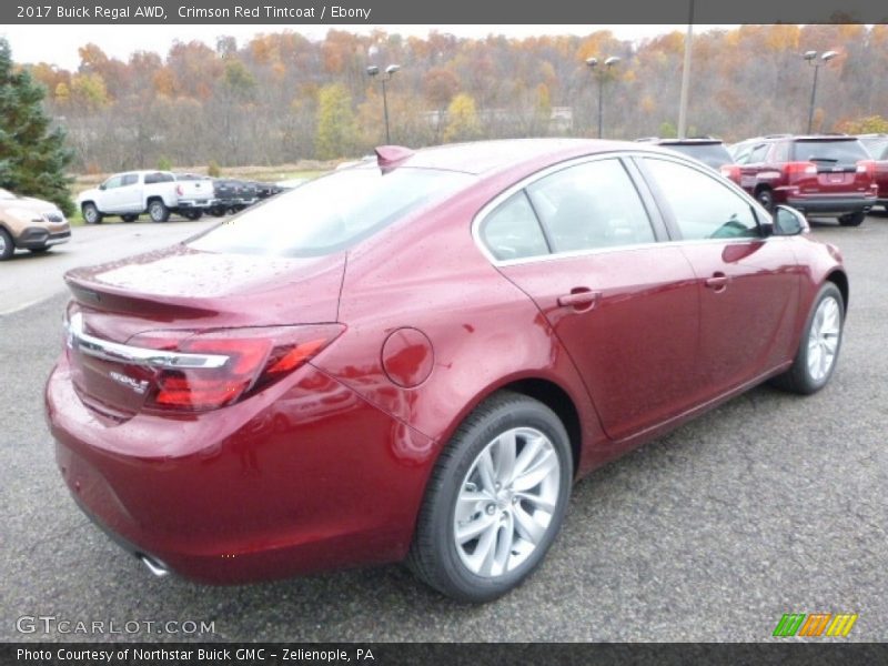 Crimson Red Tintcoat / Ebony 2017 Buick Regal AWD