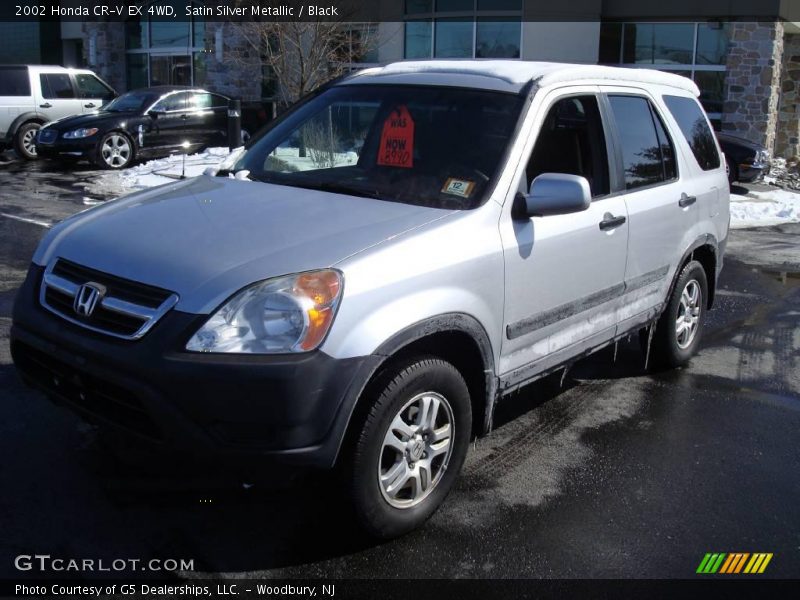 Satin Silver Metallic / Black 2002 Honda CR-V EX 4WD