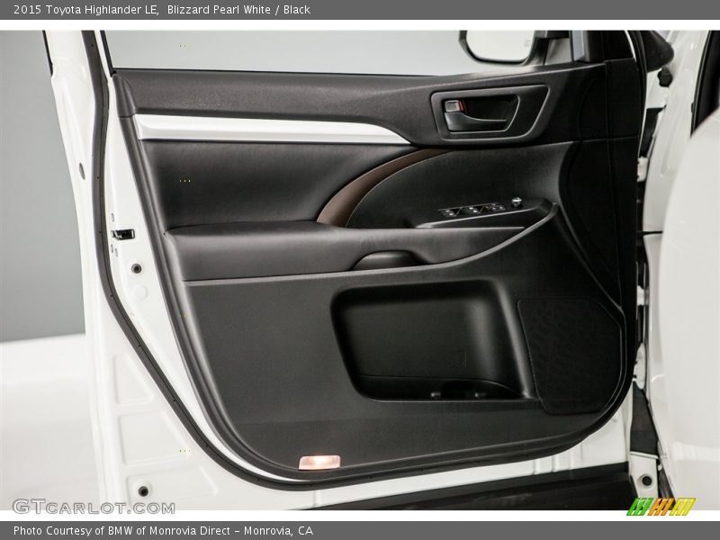 Blizzard Pearl White / Black 2015 Toyota Highlander LE