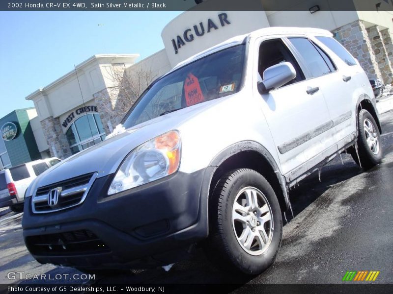 Satin Silver Metallic / Black 2002 Honda CR-V EX 4WD