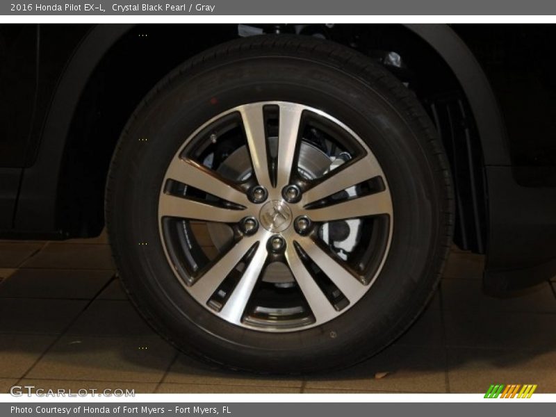 Crystal Black Pearl / Gray 2016 Honda Pilot EX-L