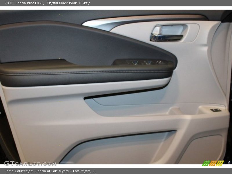 Crystal Black Pearl / Gray 2016 Honda Pilot EX-L