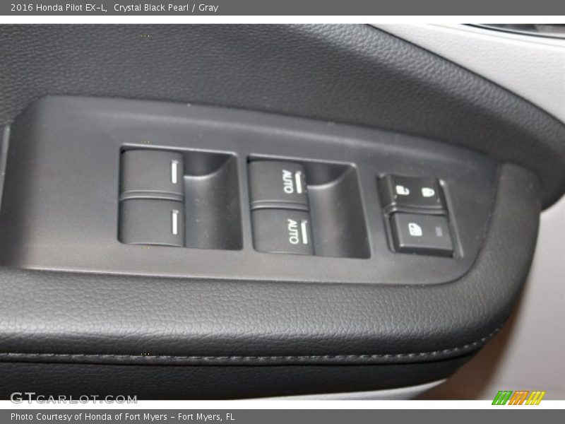 Crystal Black Pearl / Gray 2016 Honda Pilot EX-L
