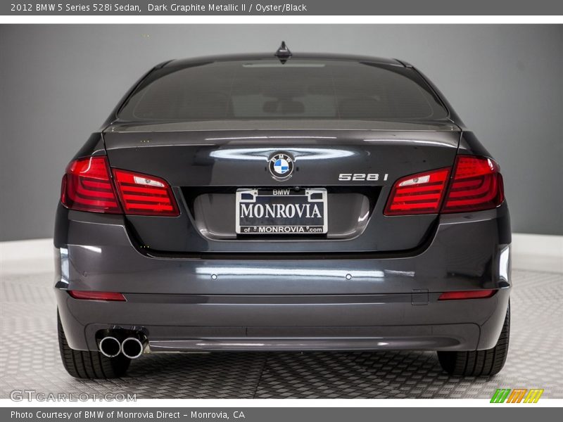 Dark Graphite Metallic II / Oyster/Black 2012 BMW 5 Series 528i Sedan