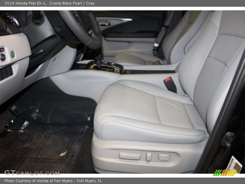 Crystal Black Pearl / Gray 2016 Honda Pilot EX-L