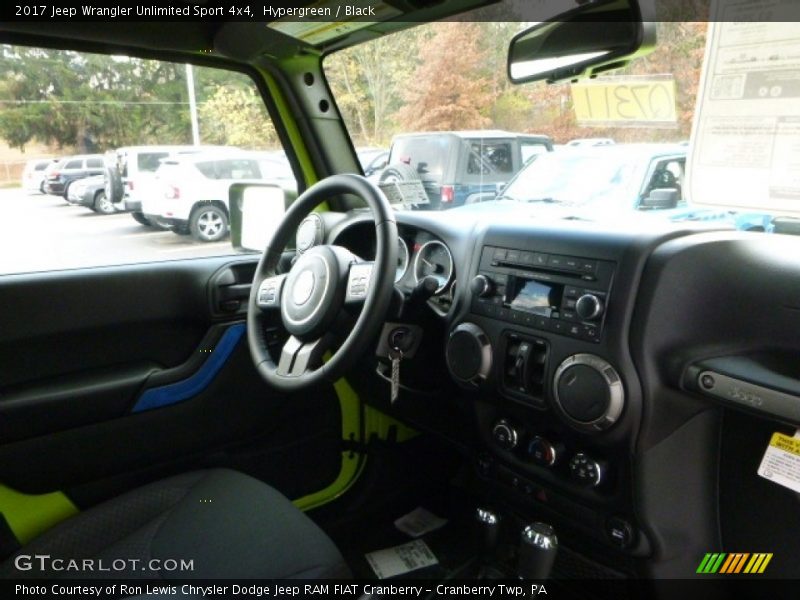 Hypergreen / Black 2017 Jeep Wrangler Unlimited Sport 4x4