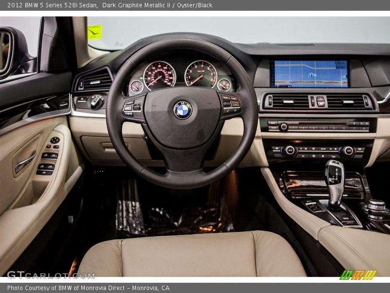 Dark Graphite Metallic II / Oyster/Black 2012 BMW 5 Series 528i Sedan