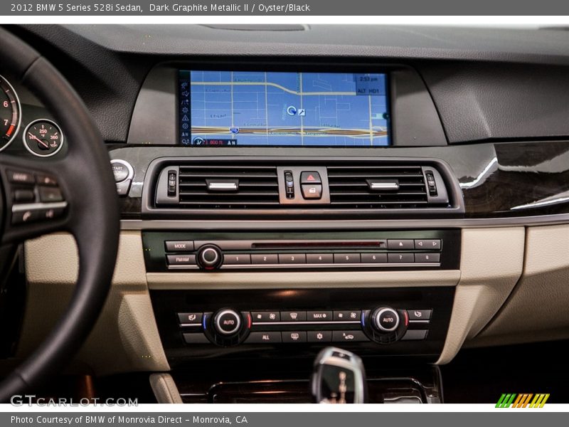 Dark Graphite Metallic II / Oyster/Black 2012 BMW 5 Series 528i Sedan