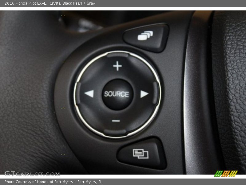 Crystal Black Pearl / Gray 2016 Honda Pilot EX-L