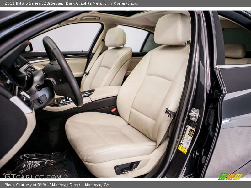 Dark Graphite Metallic II / Oyster/Black 2012 BMW 5 Series 528i Sedan