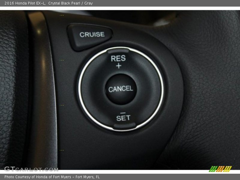 Crystal Black Pearl / Gray 2016 Honda Pilot EX-L