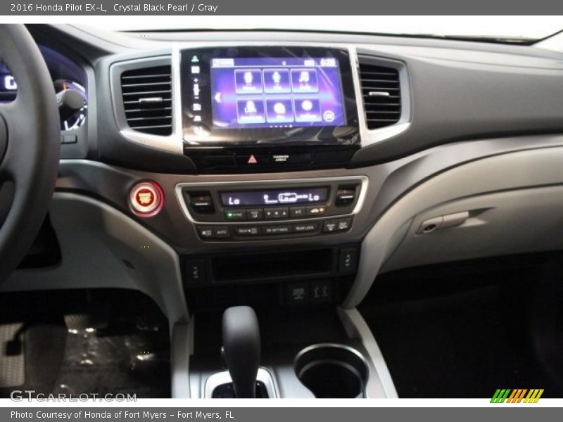 Crystal Black Pearl / Gray 2016 Honda Pilot EX-L