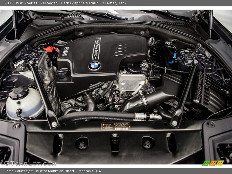 Dark Graphite Metallic II / Oyster/Black 2012 BMW 5 Series 528i Sedan