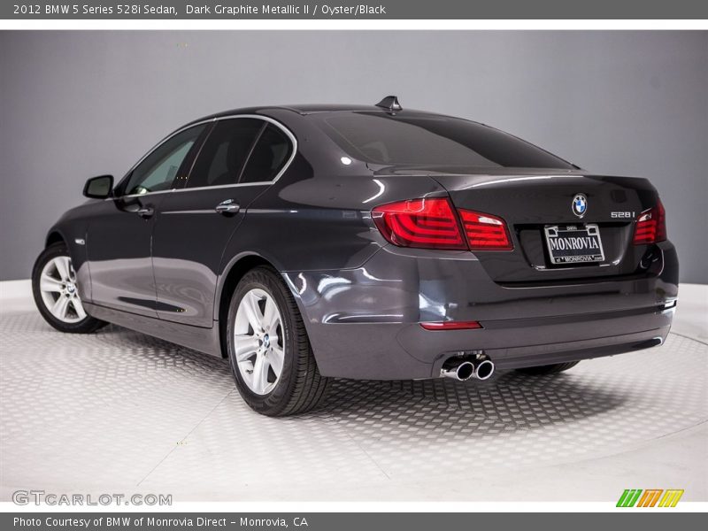 Dark Graphite Metallic II / Oyster/Black 2012 BMW 5 Series 528i Sedan