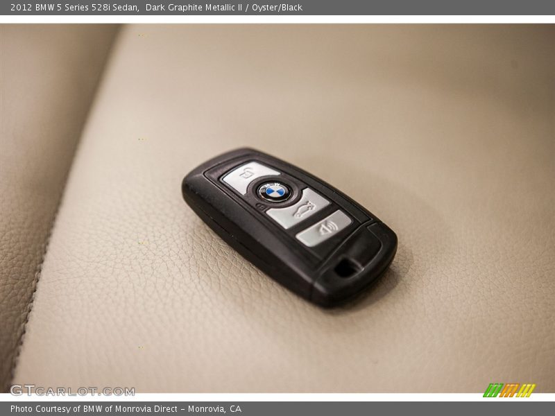 Dark Graphite Metallic II / Oyster/Black 2012 BMW 5 Series 528i Sedan