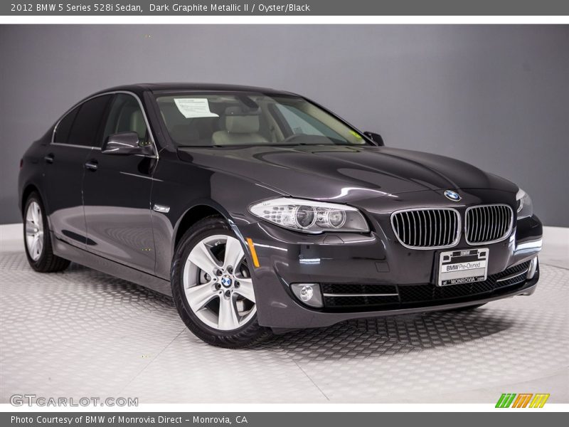 Dark Graphite Metallic II / Oyster/Black 2012 BMW 5 Series 528i Sedan