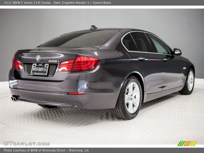 Dark Graphite Metallic II / Oyster/Black 2012 BMW 5 Series 528i Sedan