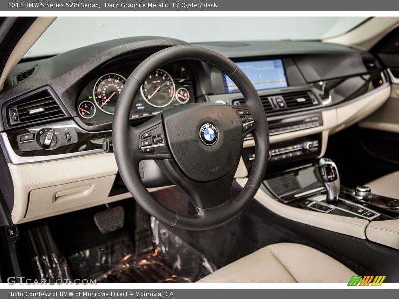 Dark Graphite Metallic II / Oyster/Black 2012 BMW 5 Series 528i Sedan