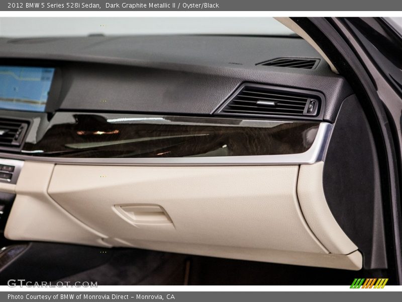 Dark Graphite Metallic II / Oyster/Black 2012 BMW 5 Series 528i Sedan