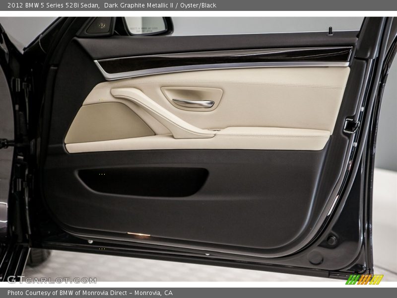 Dark Graphite Metallic II / Oyster/Black 2012 BMW 5 Series 528i Sedan