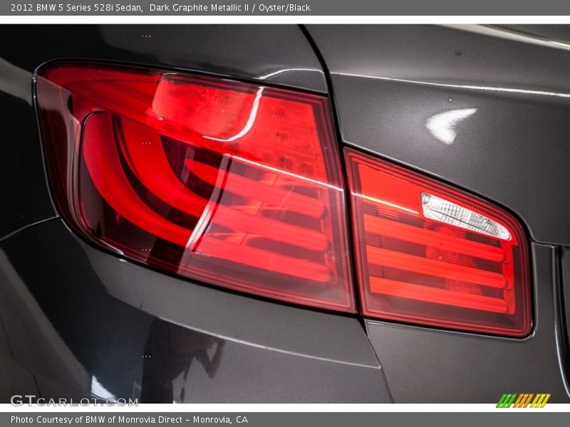 Dark Graphite Metallic II / Oyster/Black 2012 BMW 5 Series 528i Sedan