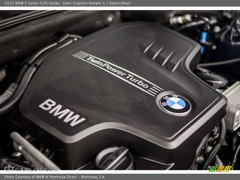 Dark Graphite Metallic II / Oyster/Black 2012 BMW 5 Series 528i Sedan