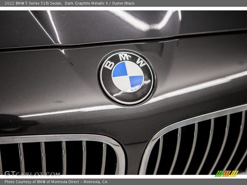 Dark Graphite Metallic II / Oyster/Black 2012 BMW 5 Series 528i Sedan