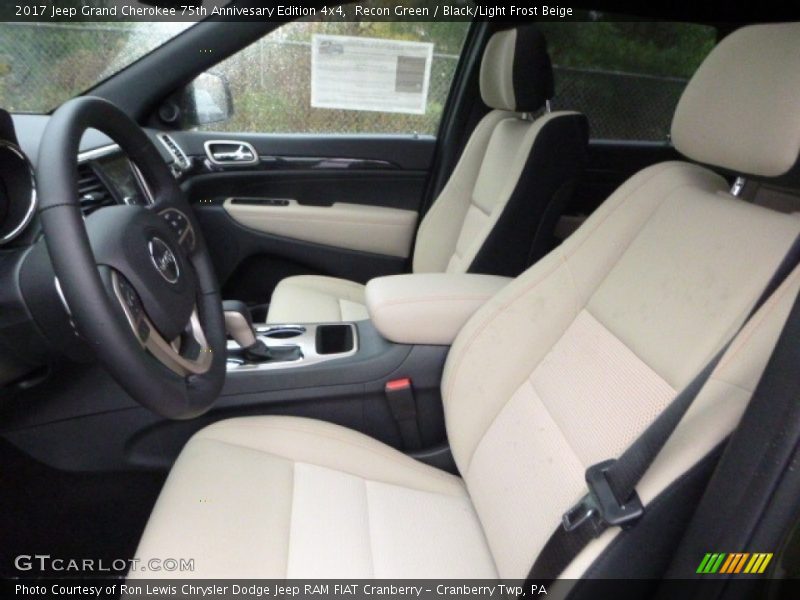 Front Seat of 2017 Grand Cherokee 75th Annivesary Edition 4x4