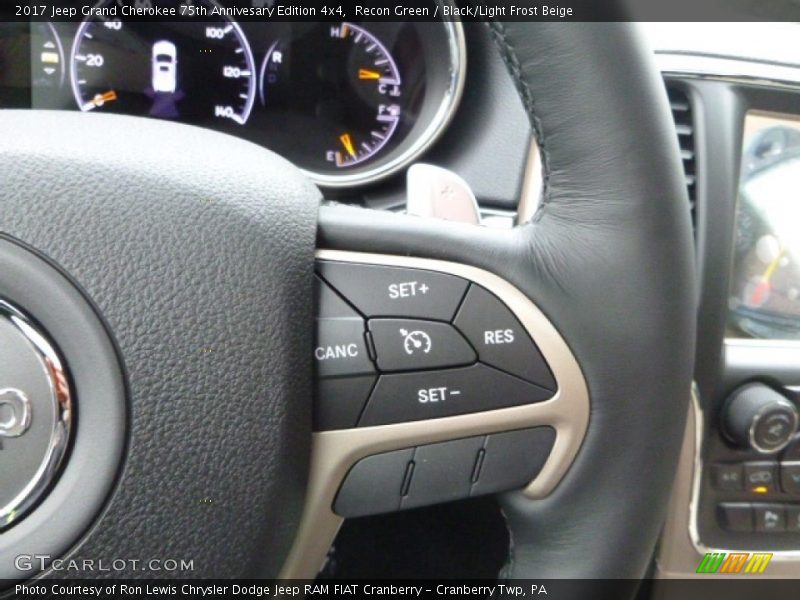 Controls of 2017 Grand Cherokee 75th Annivesary Edition 4x4