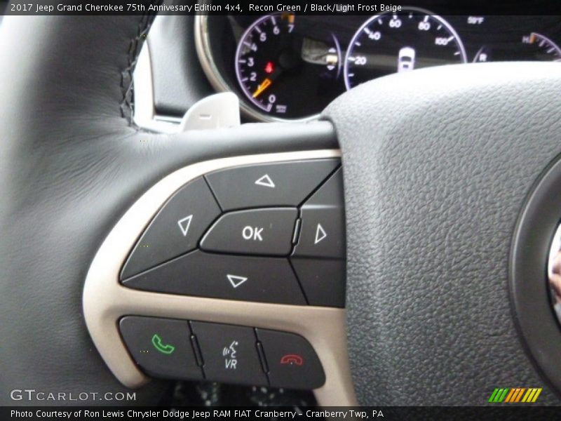 Controls of 2017 Grand Cherokee 75th Annivesary Edition 4x4