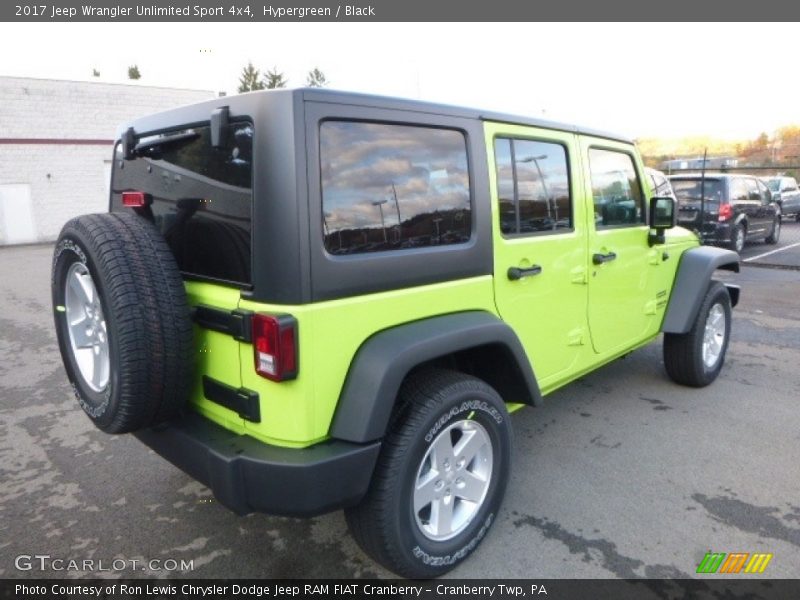 Hypergreen / Black 2017 Jeep Wrangler Unlimited Sport 4x4
