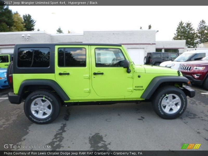 Hypergreen / Black 2017 Jeep Wrangler Unlimited Sport 4x4