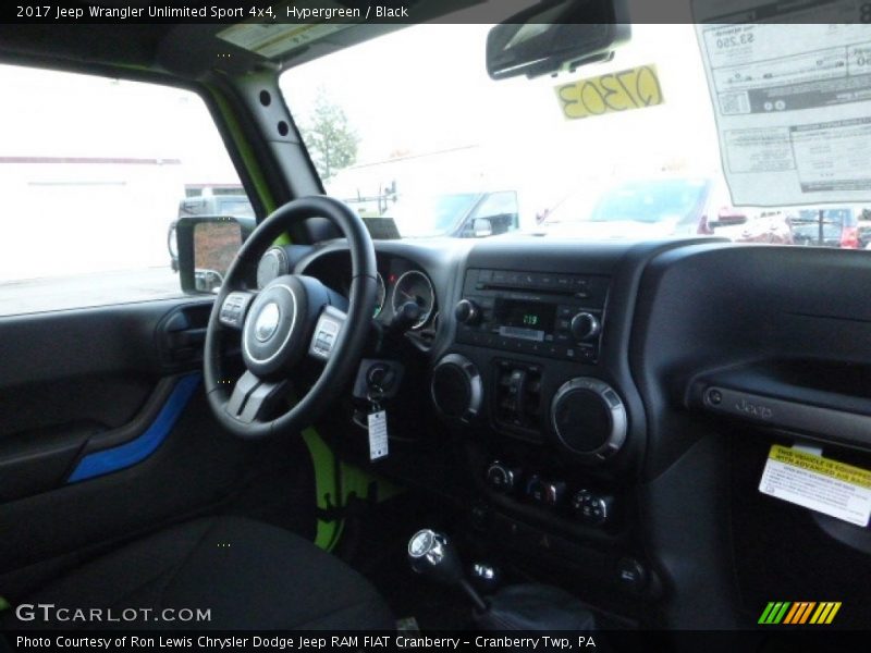 Hypergreen / Black 2017 Jeep Wrangler Unlimited Sport 4x4