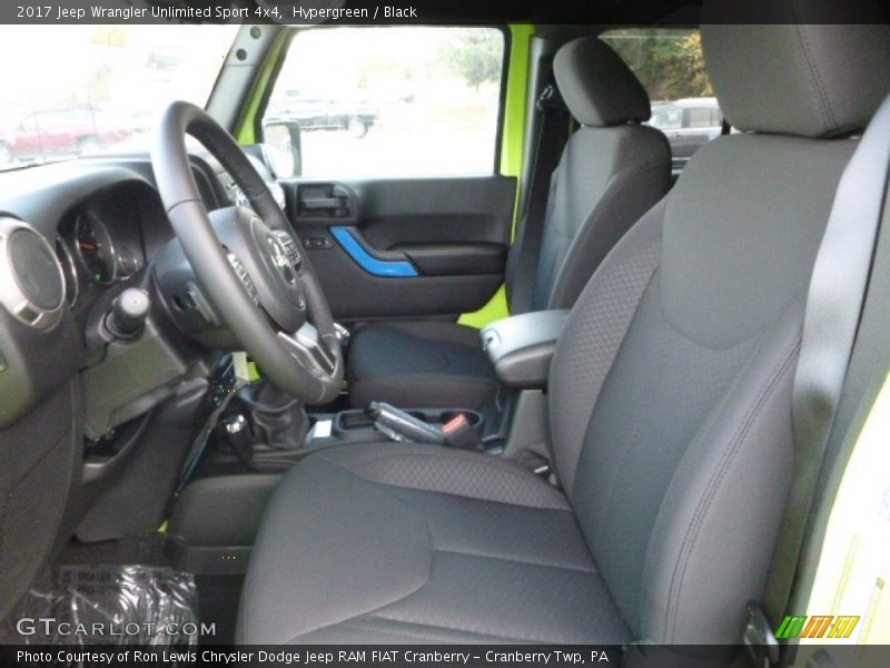 Hypergreen / Black 2017 Jeep Wrangler Unlimited Sport 4x4