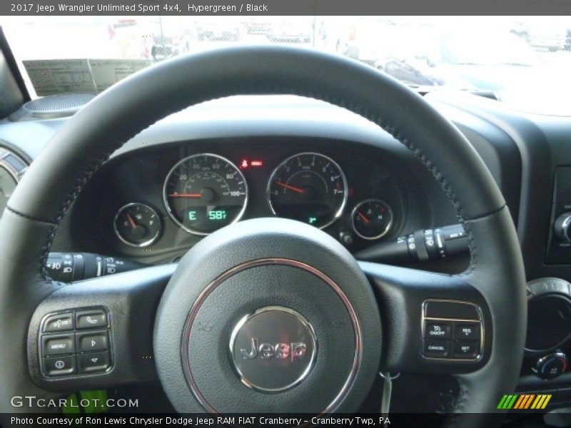 Hypergreen / Black 2017 Jeep Wrangler Unlimited Sport 4x4