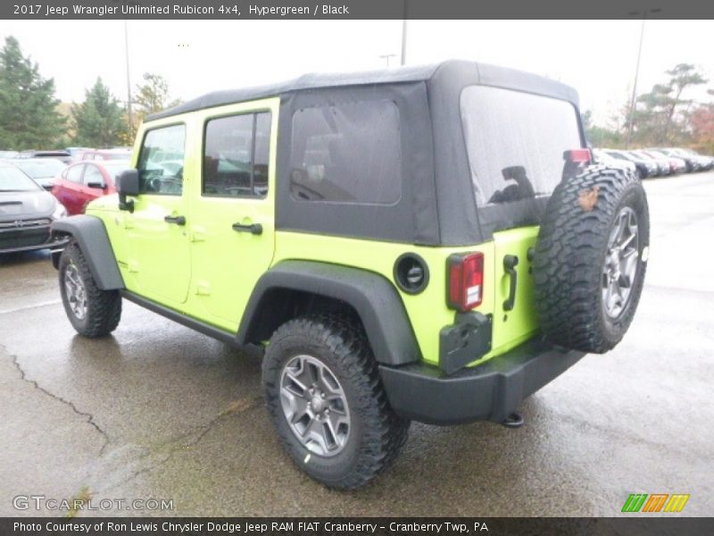 Hypergreen / Black 2017 Jeep Wrangler Unlimited Rubicon 4x4