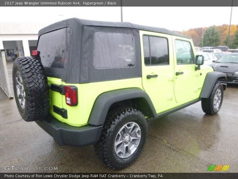 Hypergreen / Black 2017 Jeep Wrangler Unlimited Rubicon 4x4