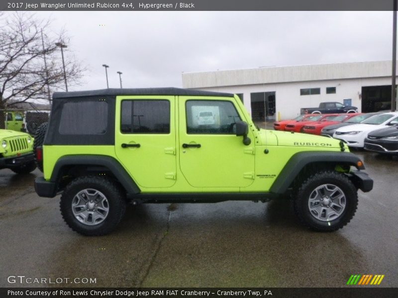 Hypergreen / Black 2017 Jeep Wrangler Unlimited Rubicon 4x4