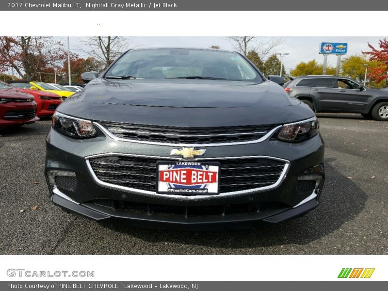 Nightfall Gray Metallic / Jet Black 2017 Chevrolet Malibu LT